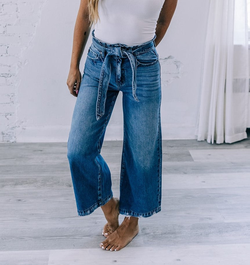 Kancan High-Rise Wide-Leg Denim