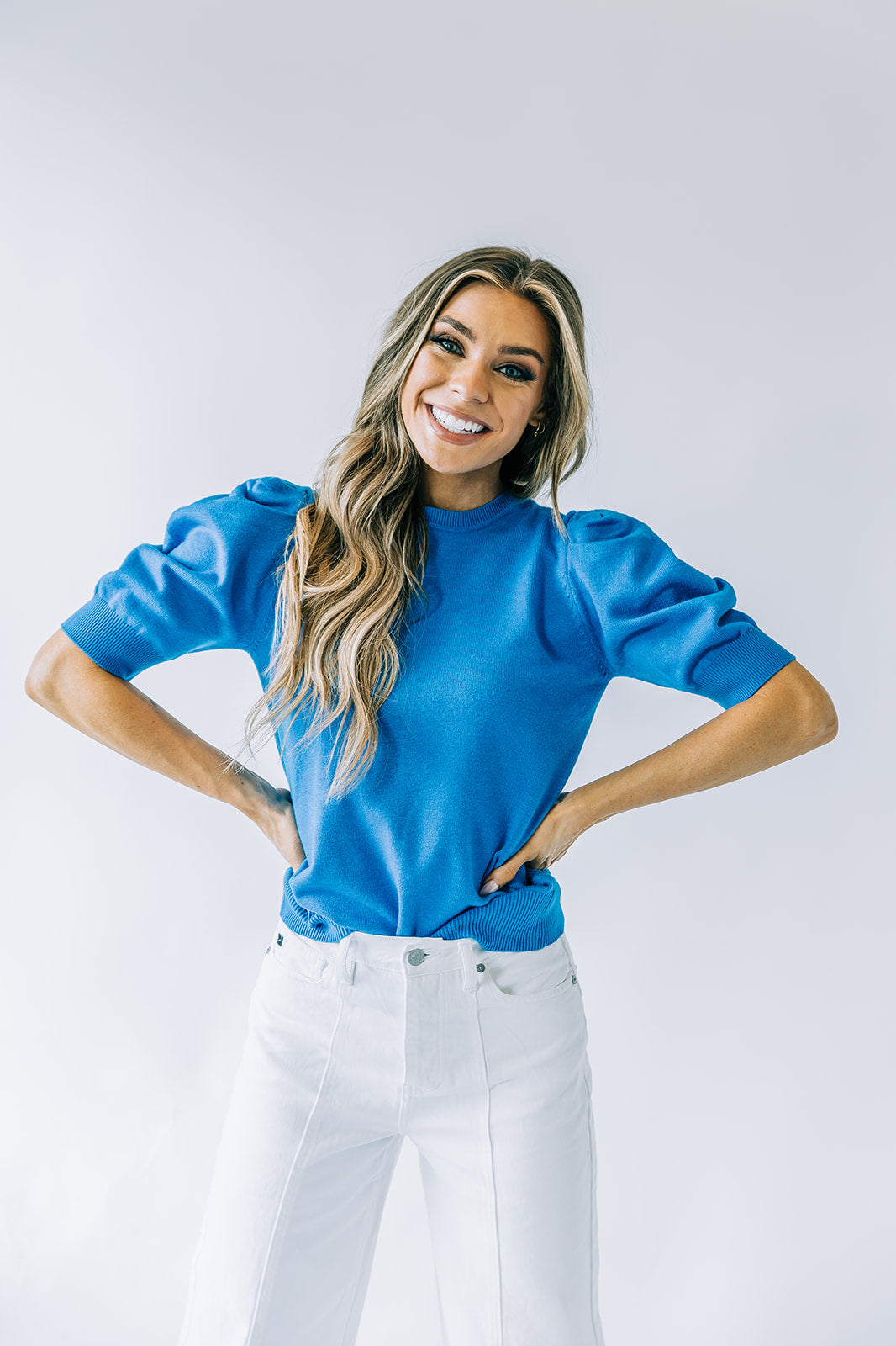 Lyssa Puff-Sleeve Top