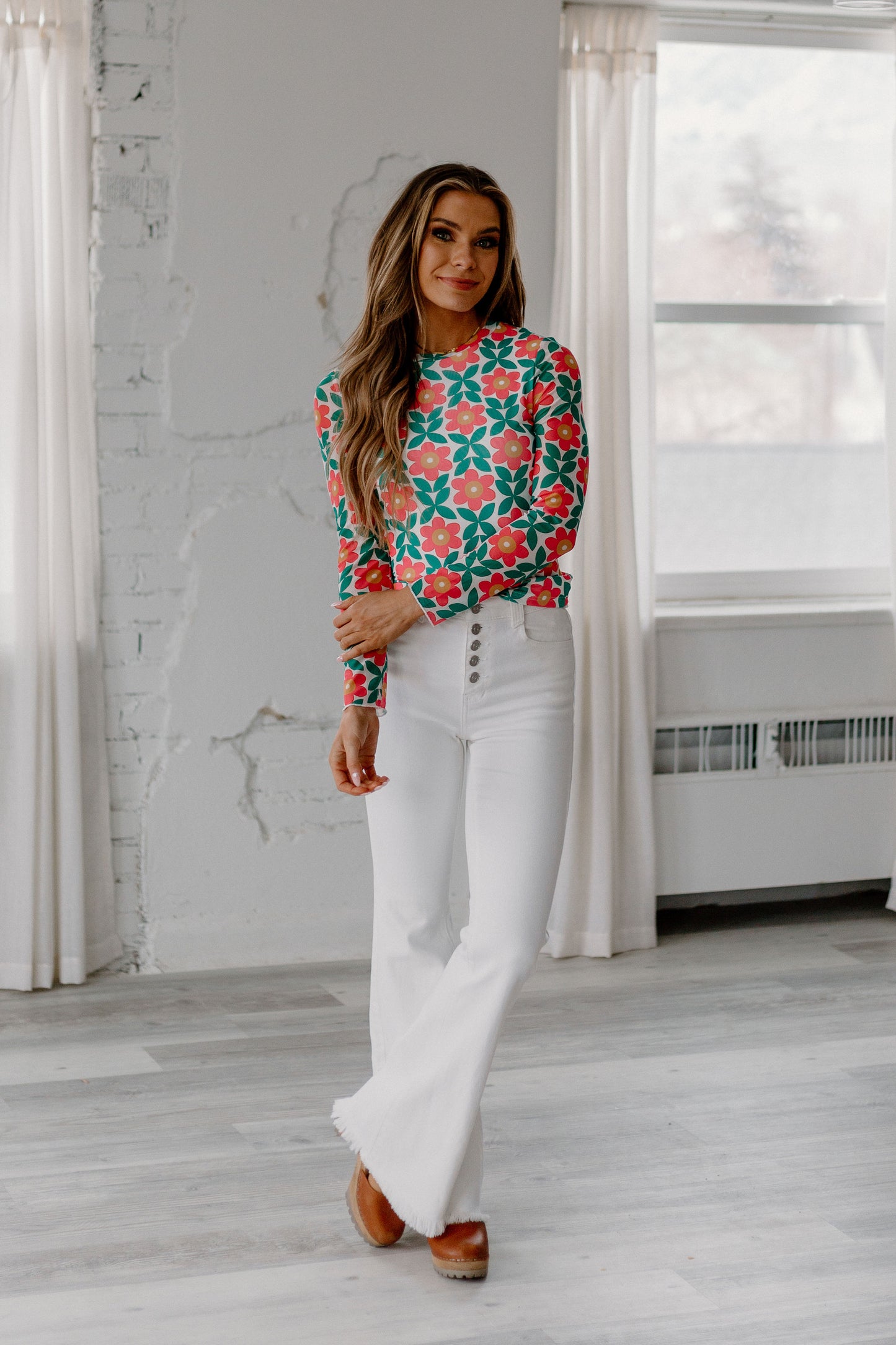 Kancan White Flare Denim