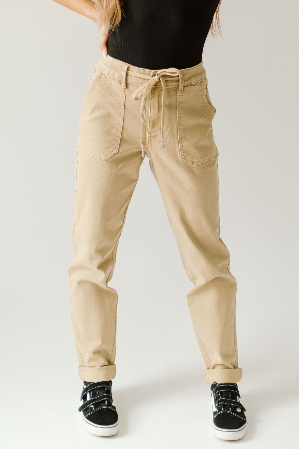 Judy Blue High-Waist Cuffed Joggers