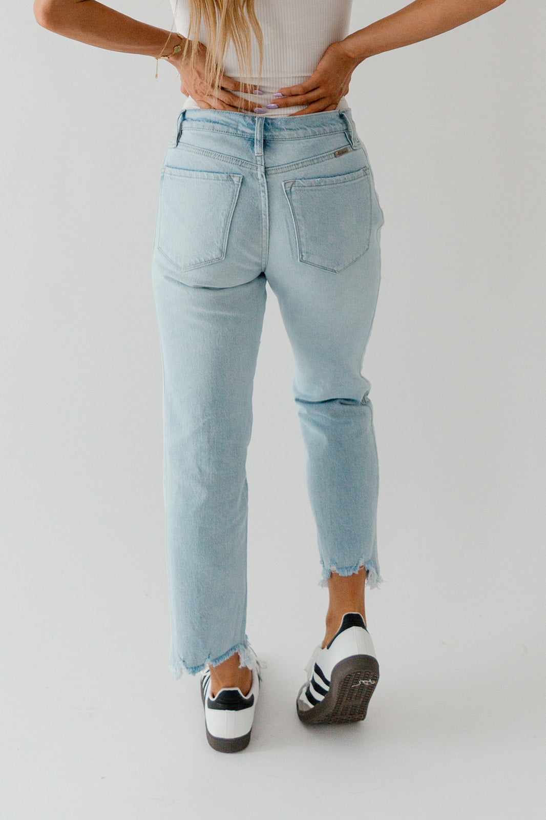 Kancan Striped Straight Jeans