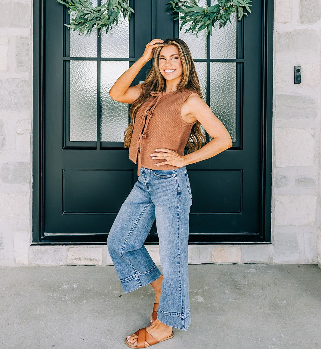 Lindy Tie Top