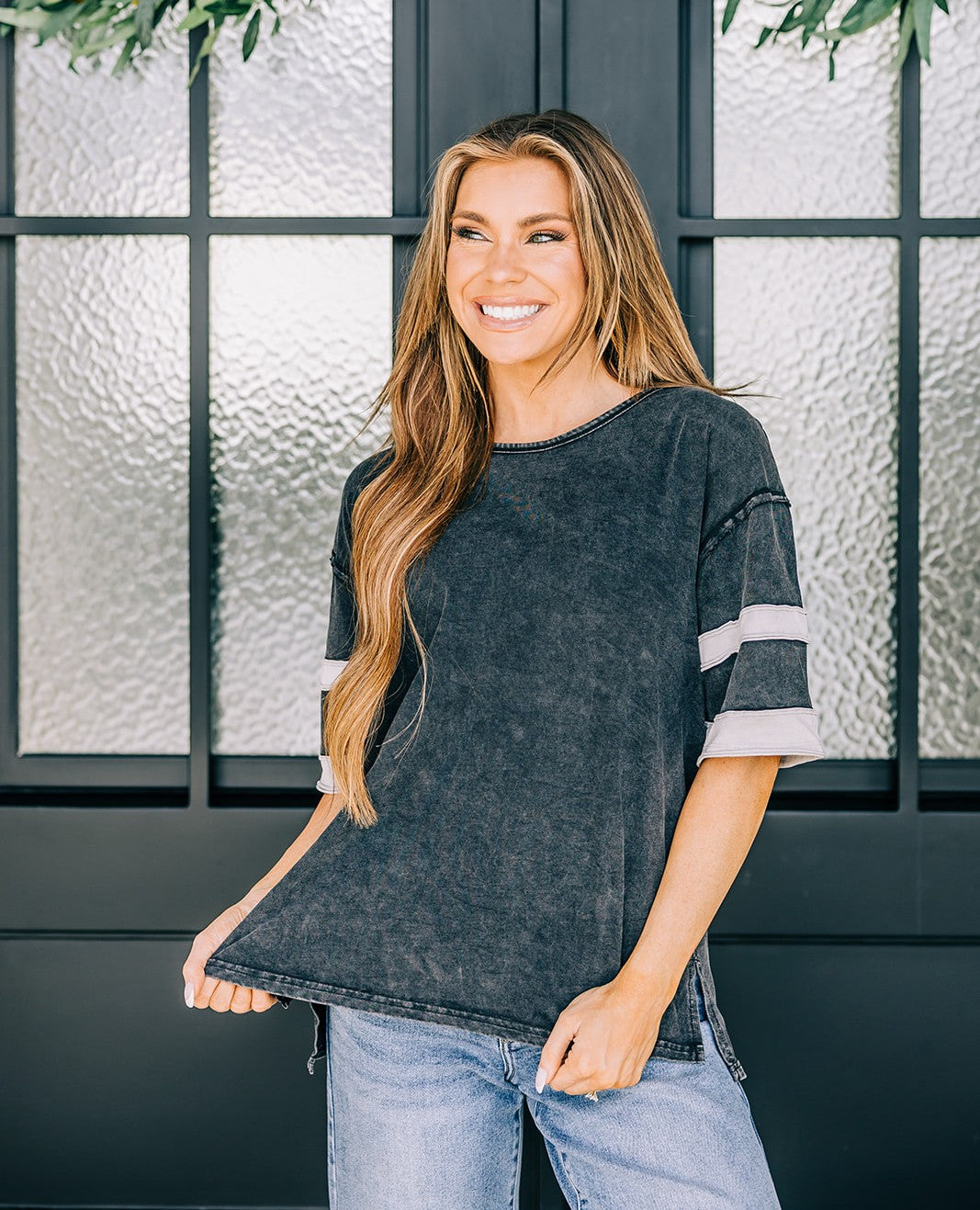 Kennedy Varsity Stripe Tee
