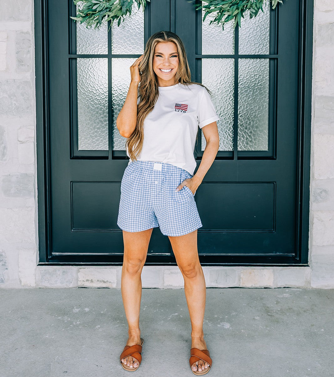 Fallon Gingham Shorts