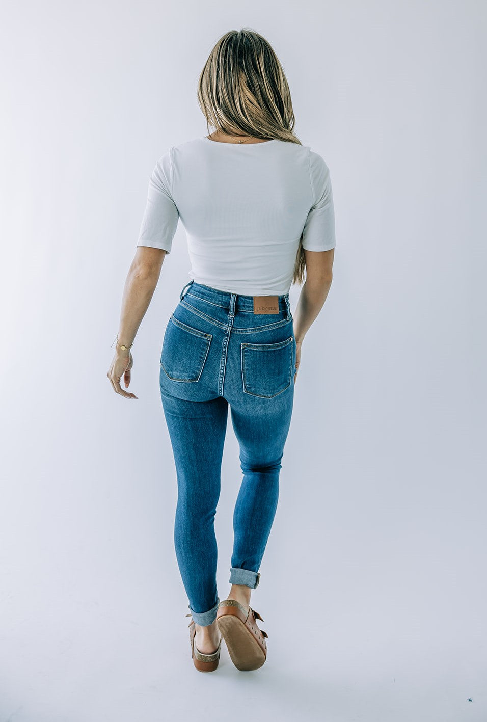 Judy Blue Cuffed Hem Denim