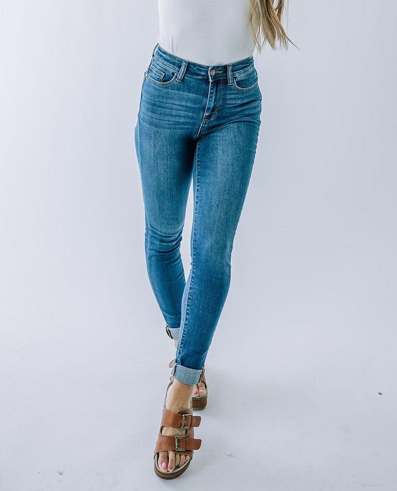Judy Blue Cuffed Hem Denim