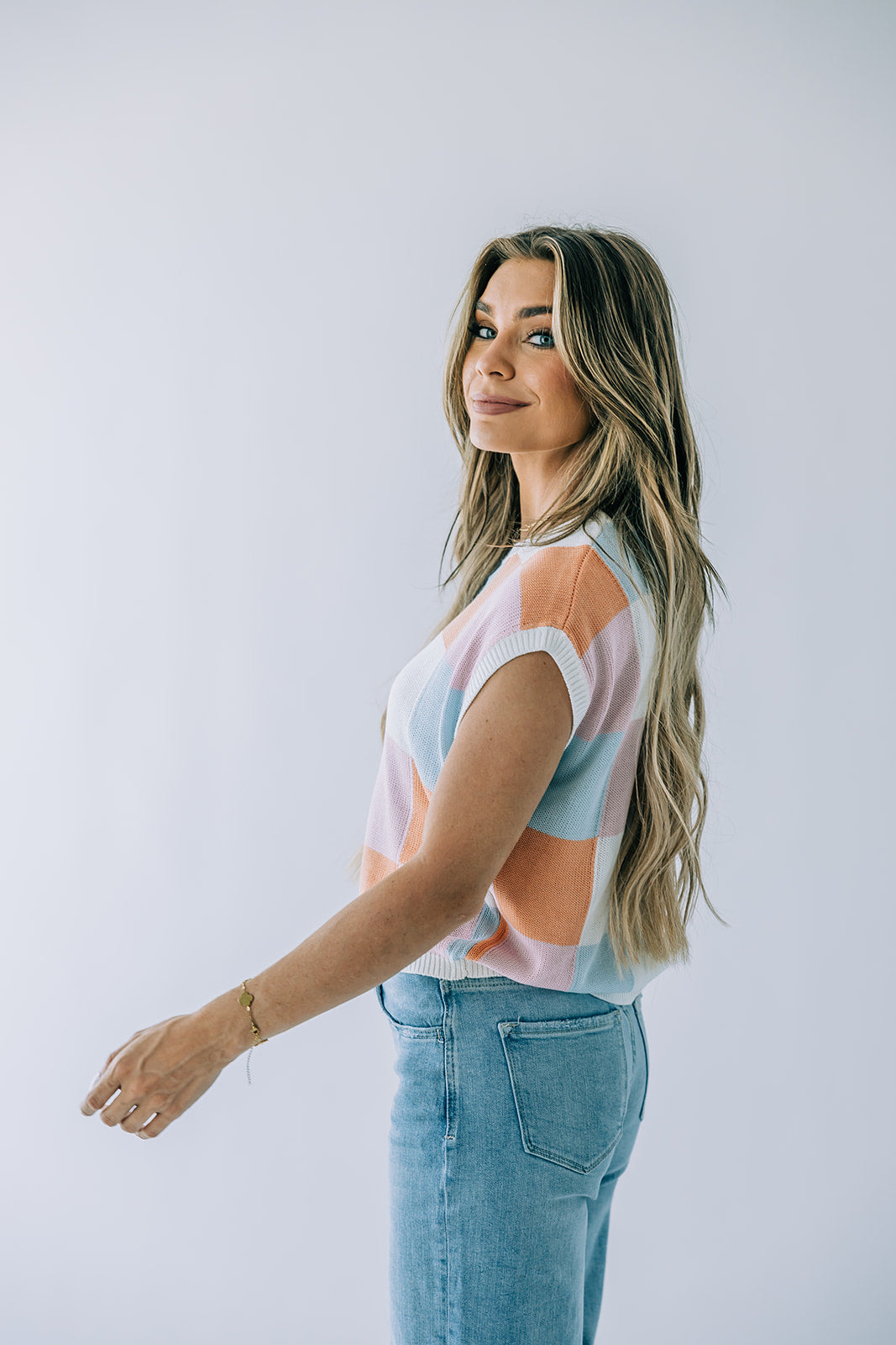 Aubrey Checkered Top