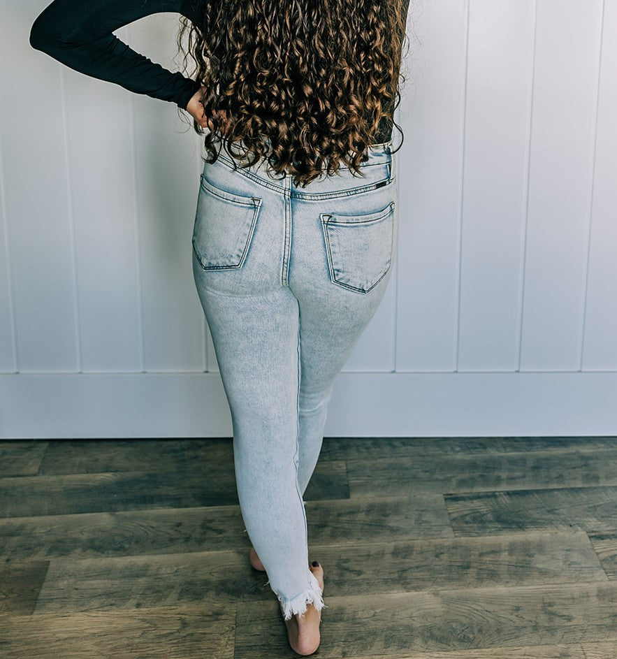 Kancan High-Rise Ankle Skinny Jeans