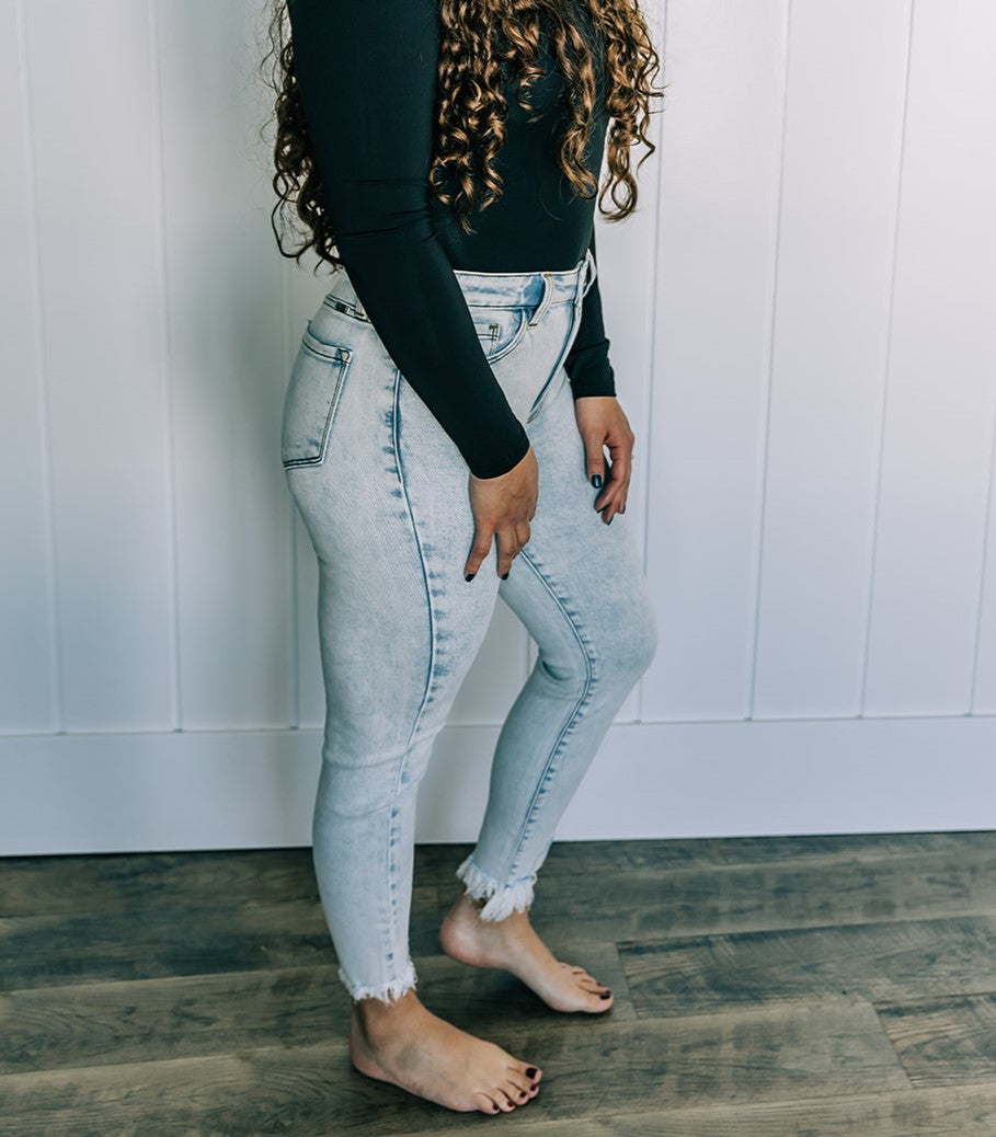 Kancan High-Rise Ankle Skinny Jeans