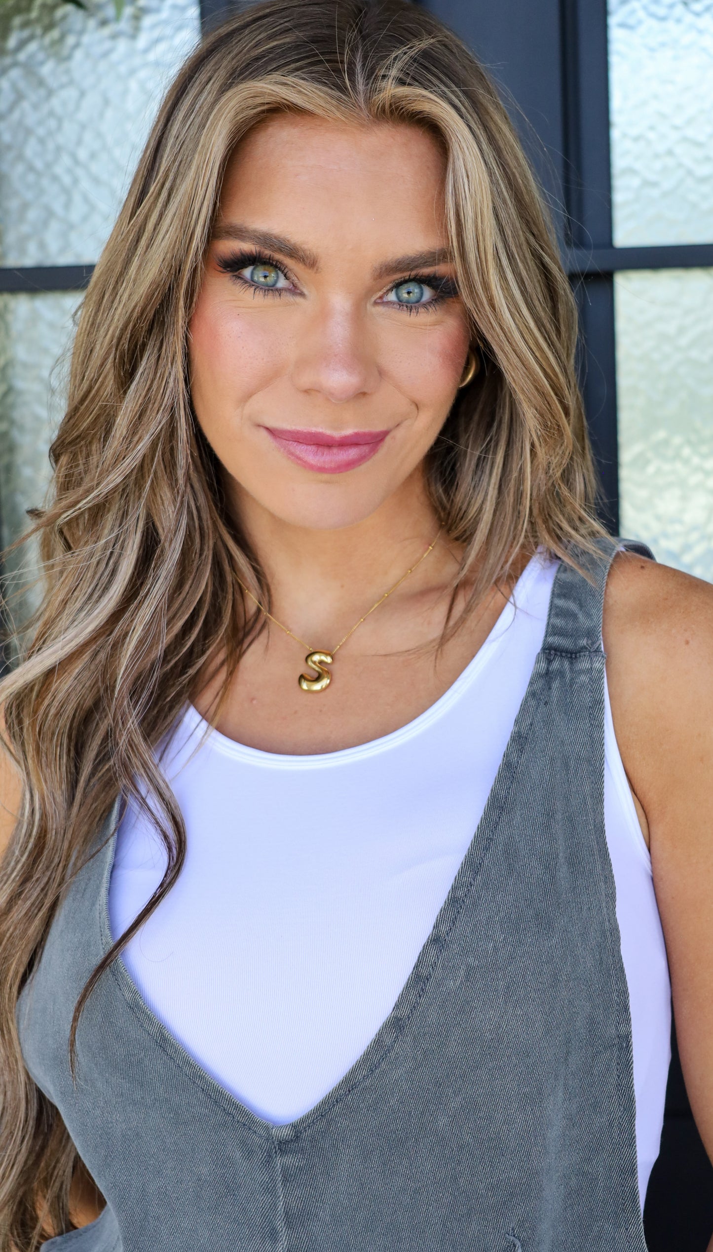 Balloon Bubble Initial Necklace