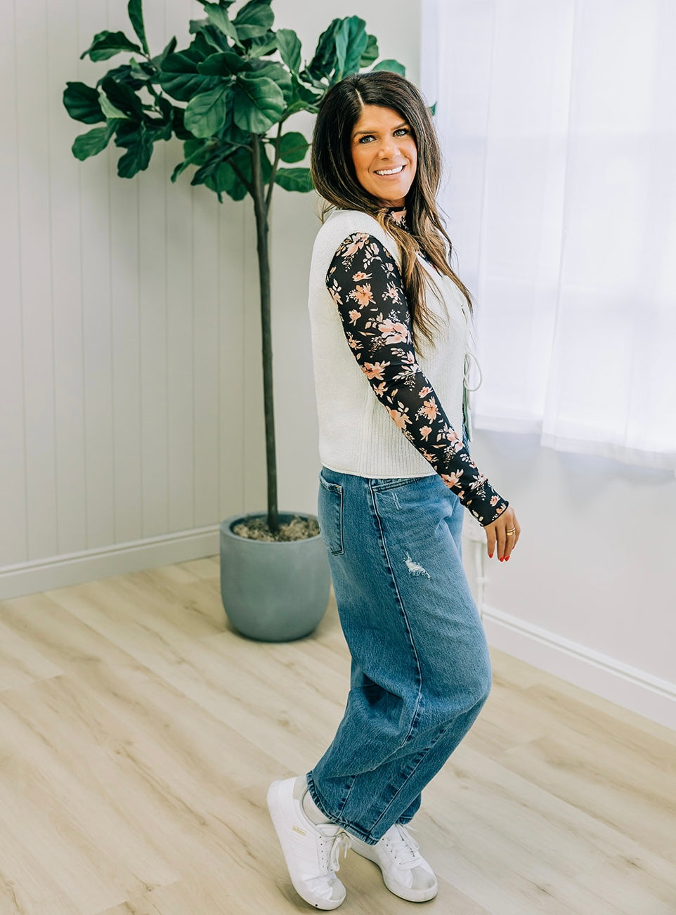 Campbell Sheer Floral Top