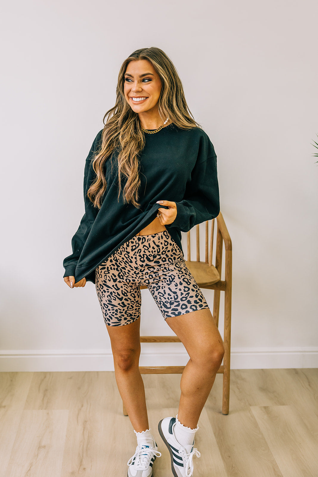 Charley Leopard Shorts
