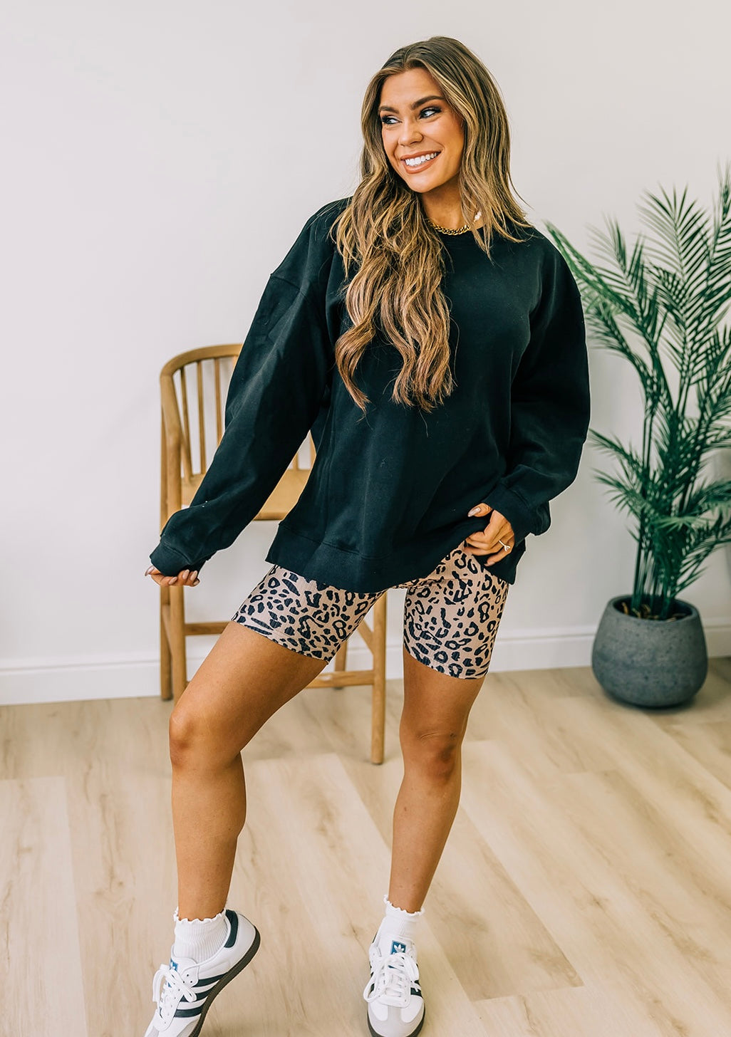 Charley Leopard Shorts