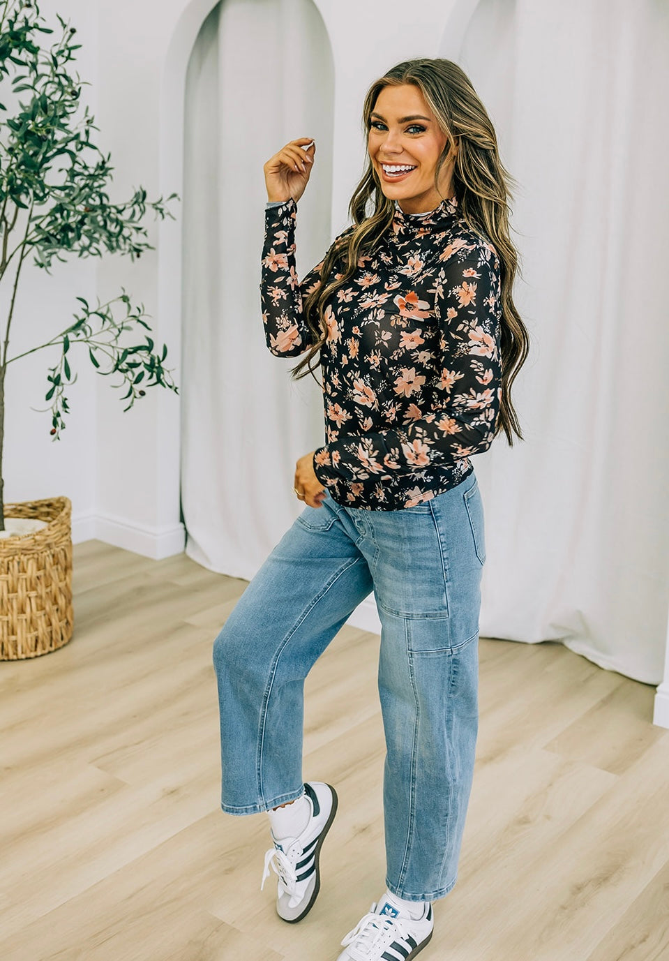 Campbell Sheer Floral Top