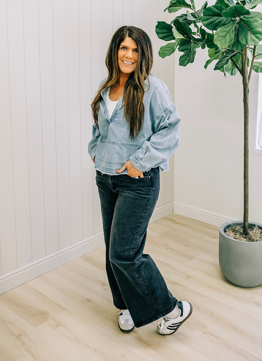 Kyra Denim Top