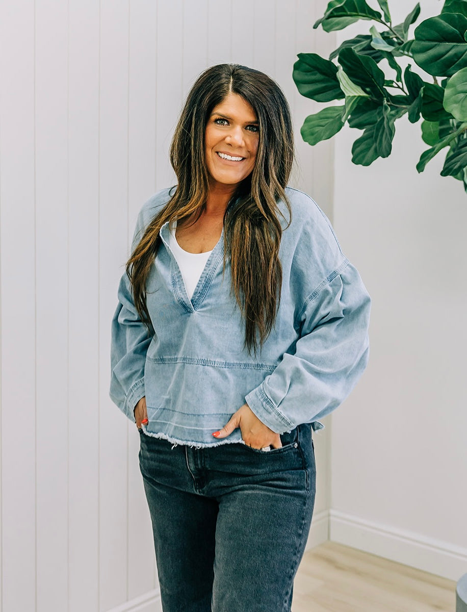 Kyra Denim Top