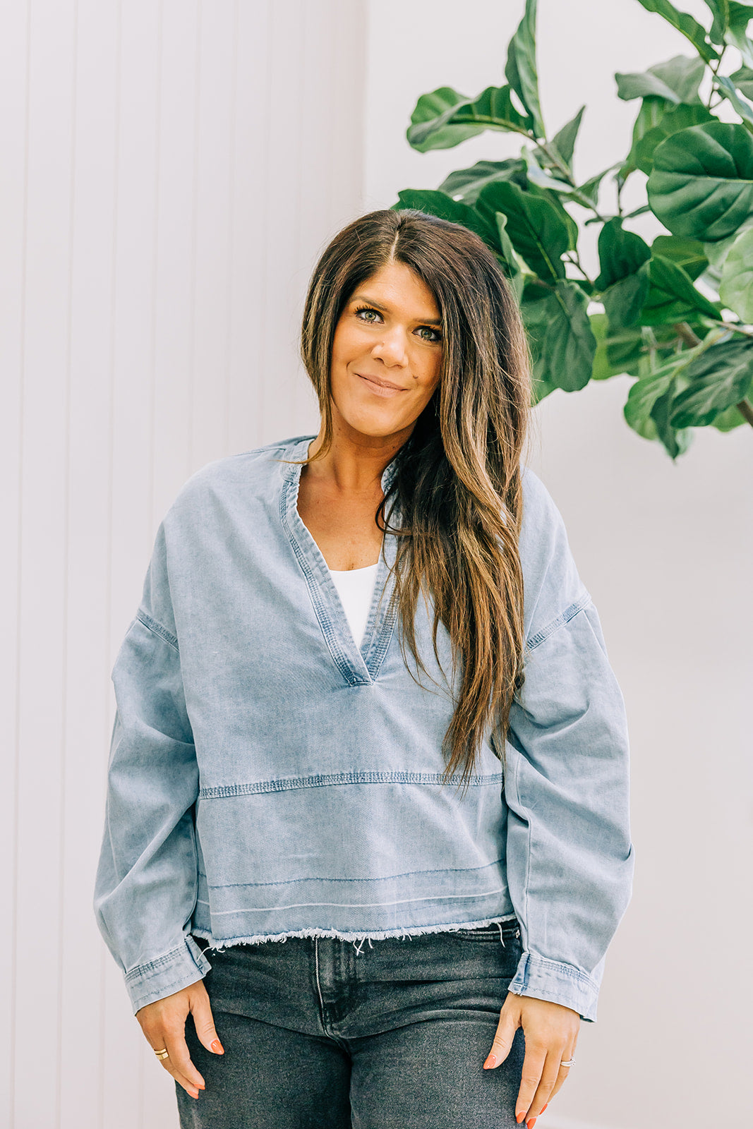 Kyra Denim Top