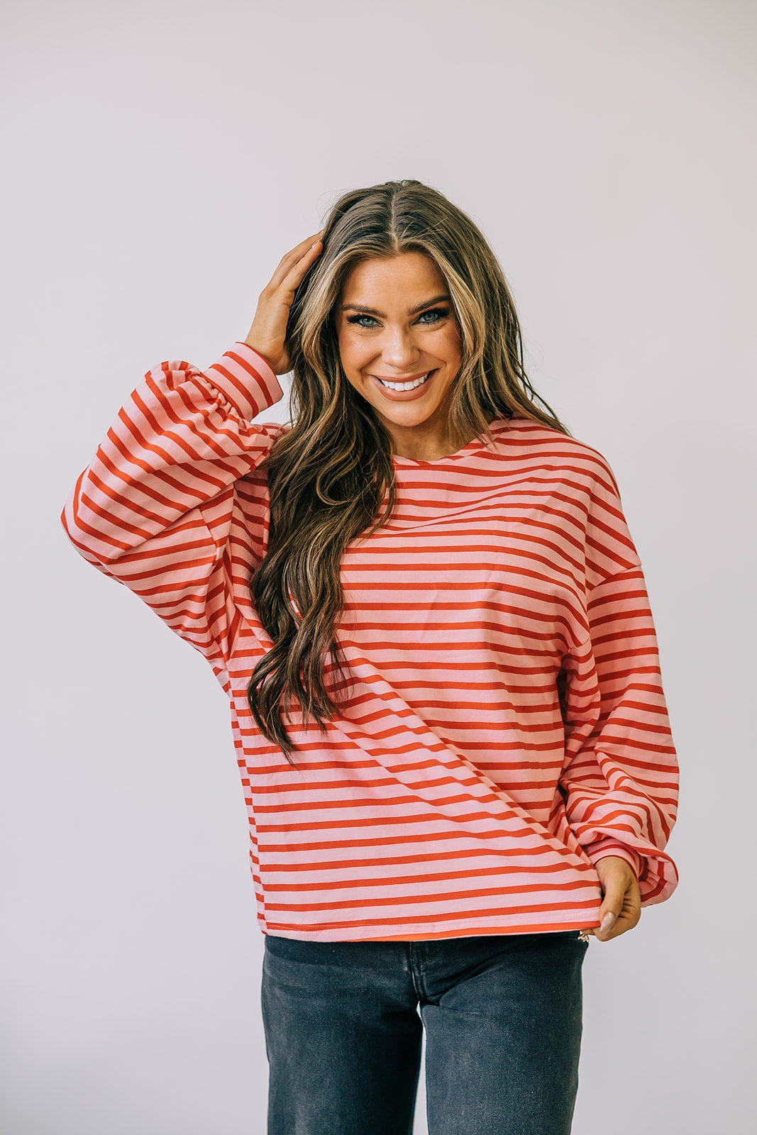 Simone Striped Sweatshirt