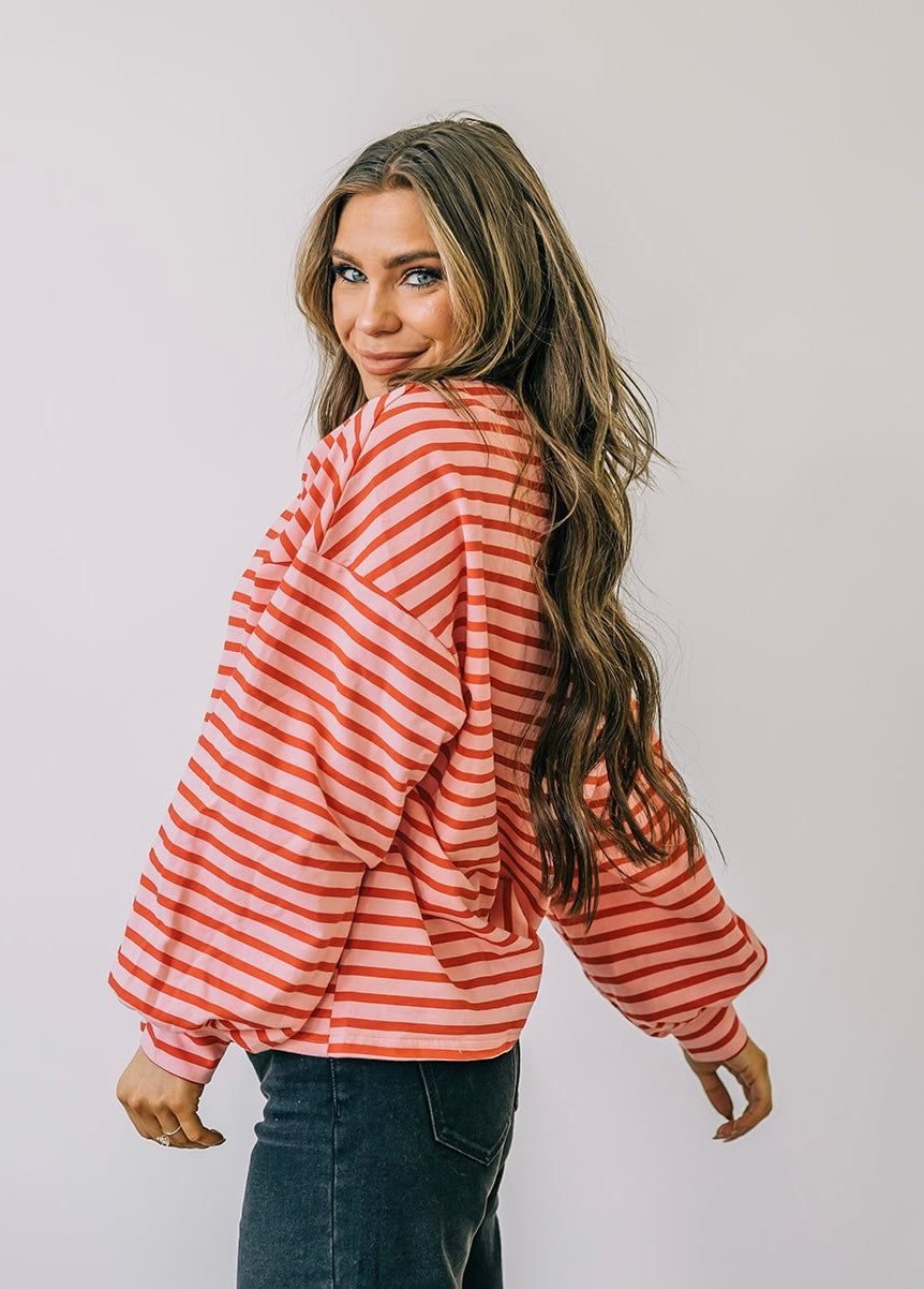 Simone Striped Sweatshirt