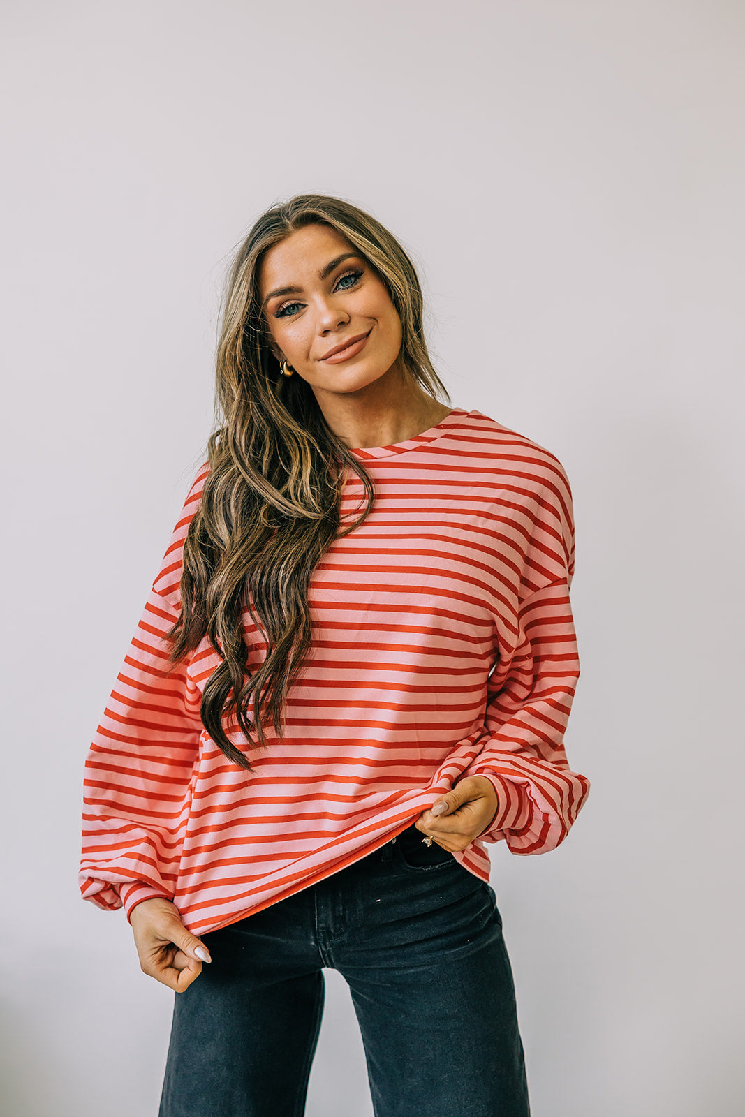 Simone Striped Sweatshirt