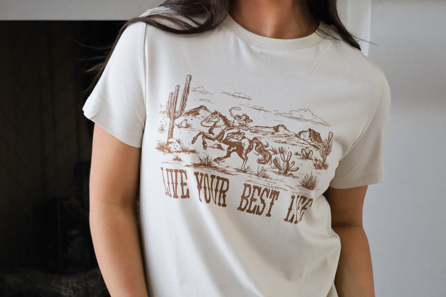 Live Your Best Life Cowgirl Graphic Tee