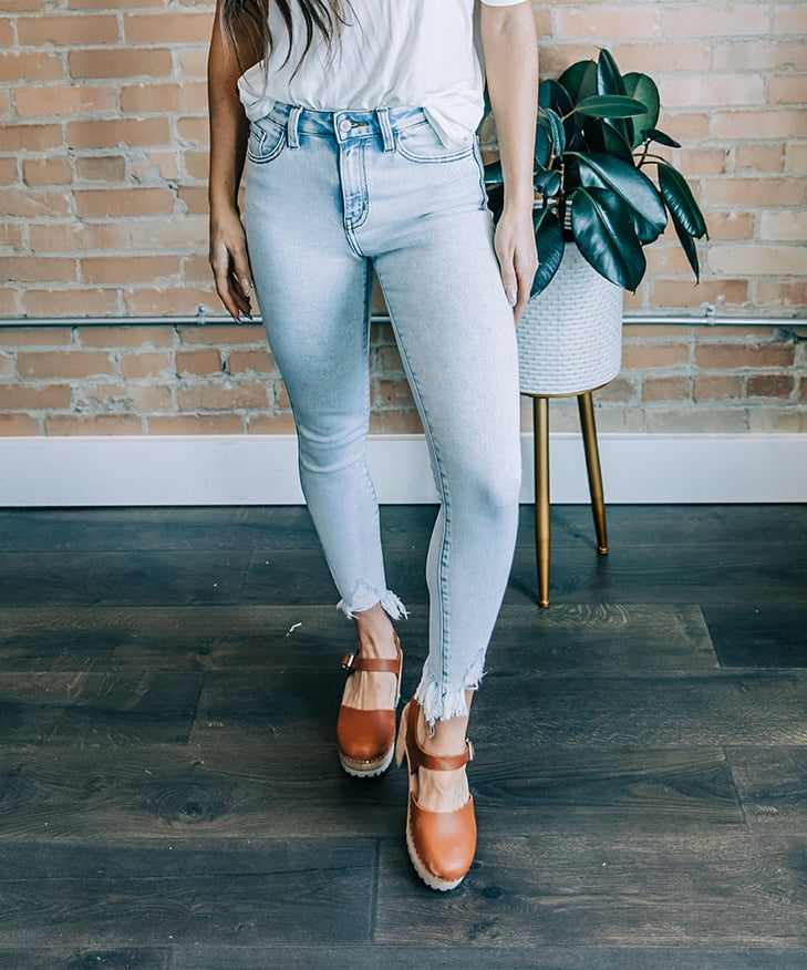 Kancan High-Rise Ankle Skinny Jeans