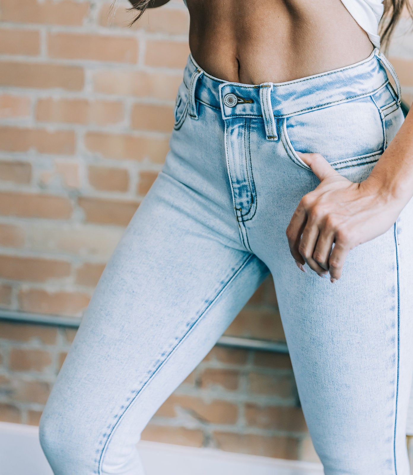 Kancan High-Rise Ankle Skinny Jeans