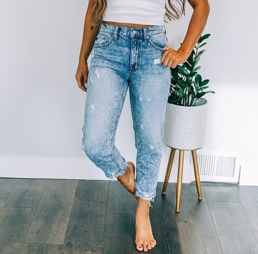 Kancan Stone-Wash Denim