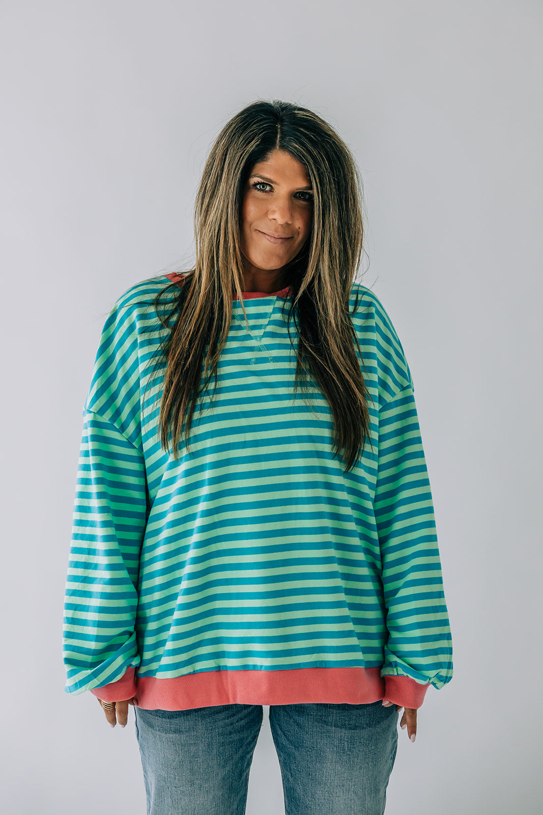 Kenzie Striped Sweatshirt