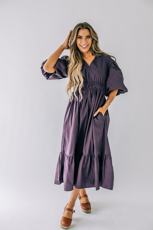 Isabella Puff-Sleeve Dress