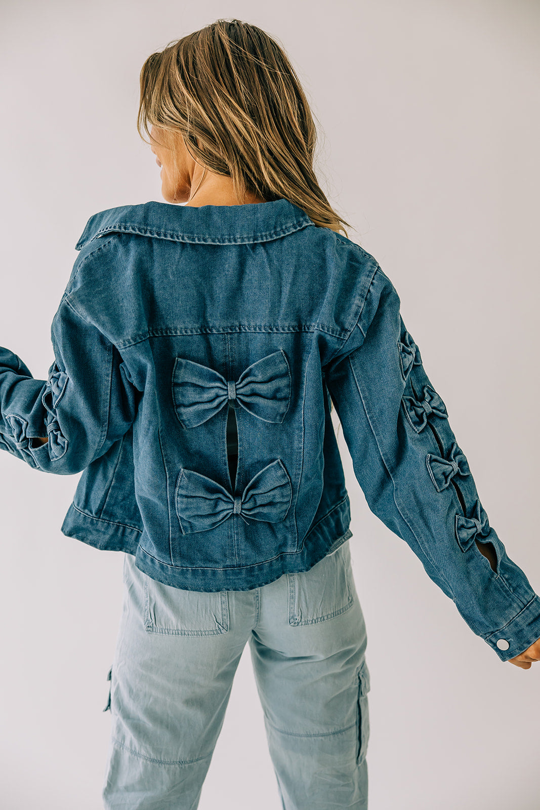 Bow Denim Jacket