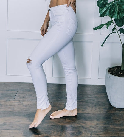 Vervet White Skinny Jeans