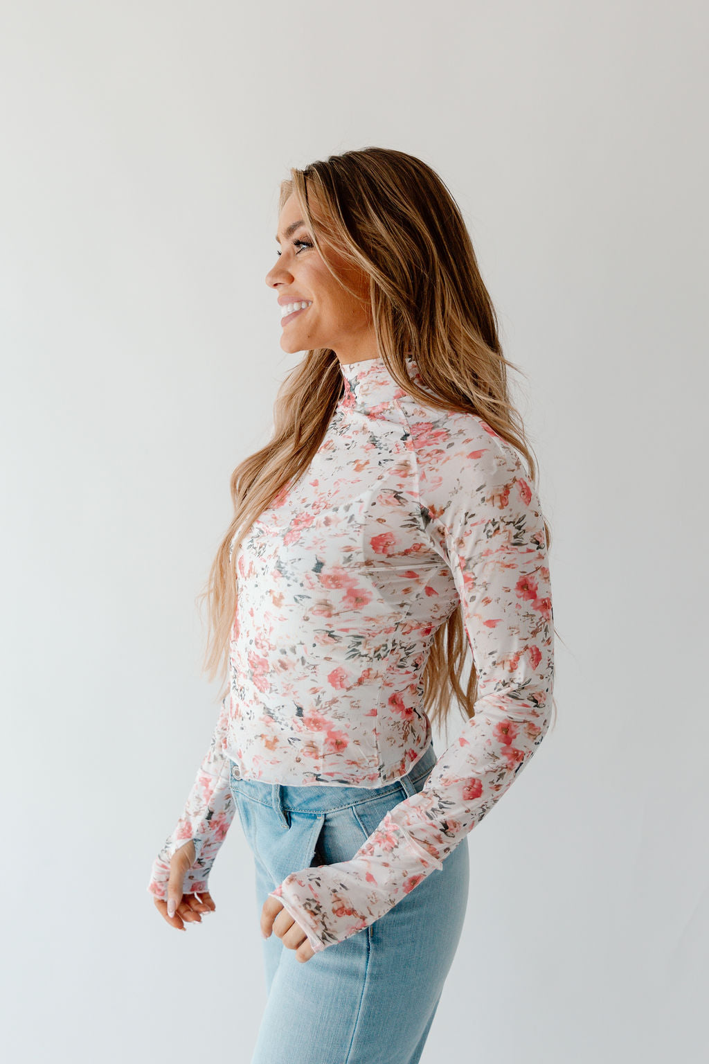 Nicole Floral Sheer Shirt