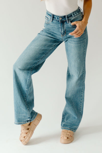 Judy Blue Vintage Wash Wide-Leg Denim