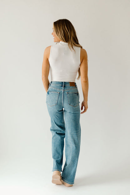 Judy Blue Vintage Wash Wide-Leg Denim