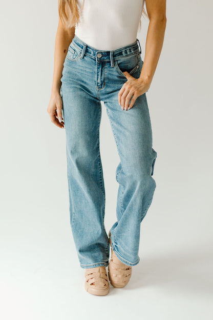 Judy Blue Vintage Wash Wide-Leg Denim