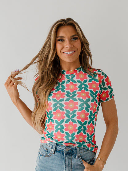 Brooke Retro Floral Top
