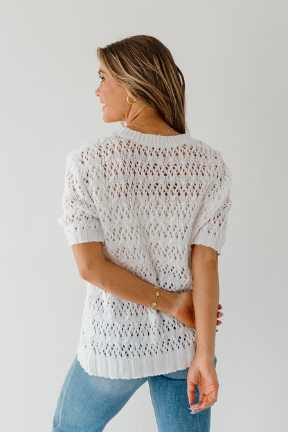 Erica Short Sleeve Sweater