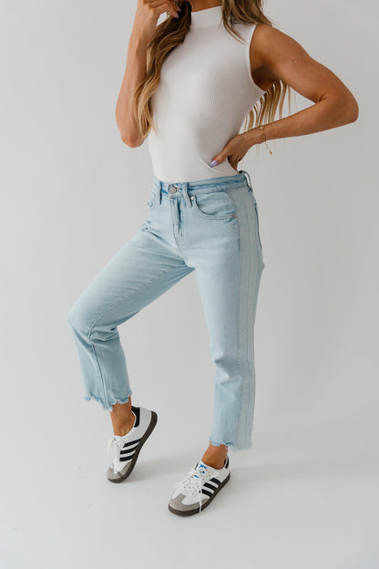 Kancan Striped Straight Jeans