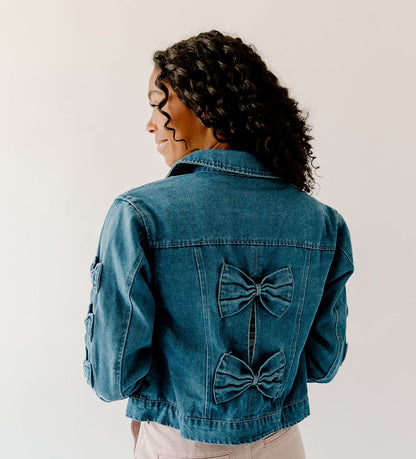 Bow Denim Jacket