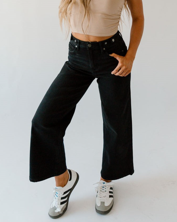 Kancan Black Crop Denim