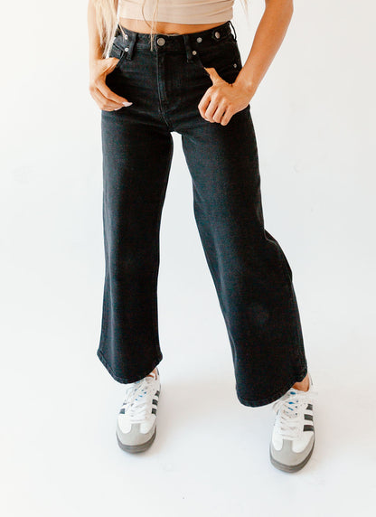 Kancan Black Crop Denim