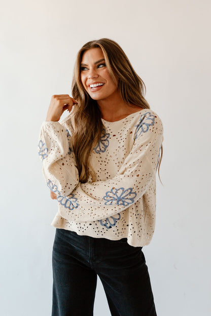 Phoebe Flower Sweater