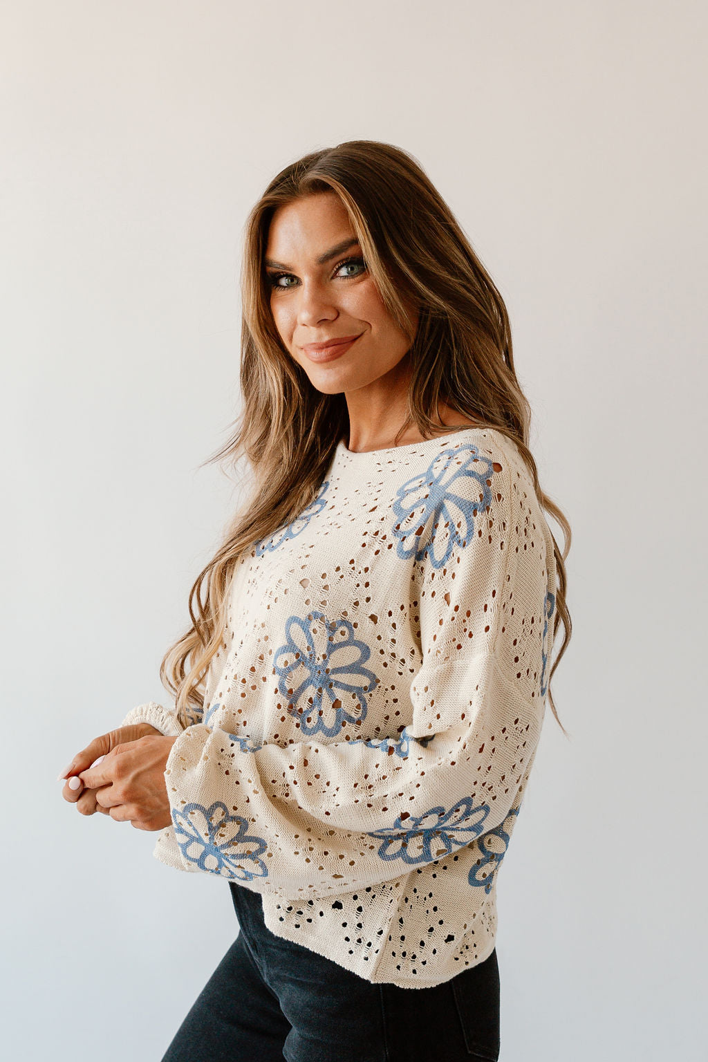 Phoebe Flower Sweater