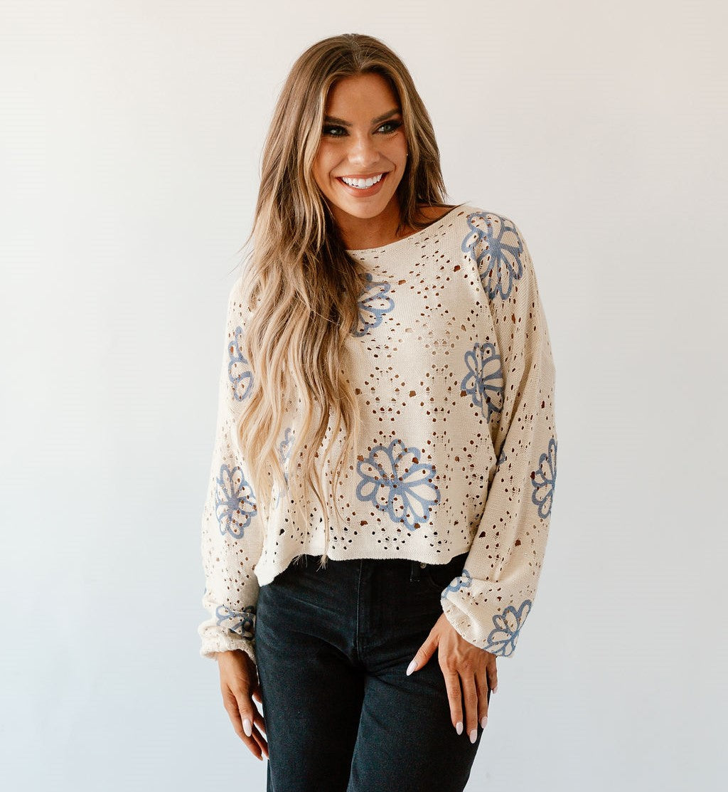 Phoebe Flower Sweater