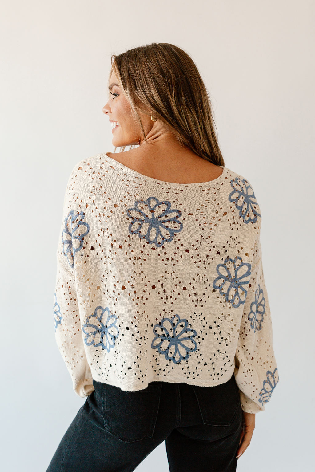 Phoebe Flower Sweater