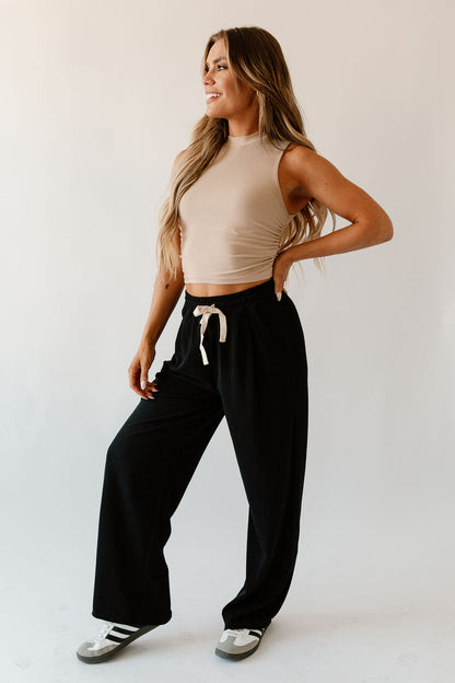 Kylie Rib-Knit Lounge Pants