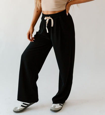 Kylie Rib-Knit Lounge Pants