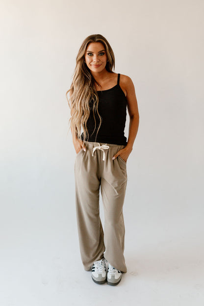 Kylie Rib-Knit Lounge Pants