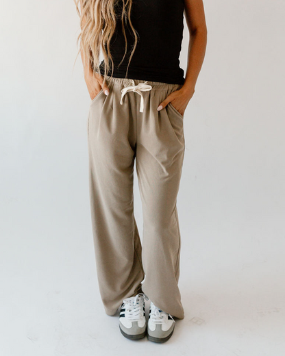 Kylie Rib-Knit Lounge Pants